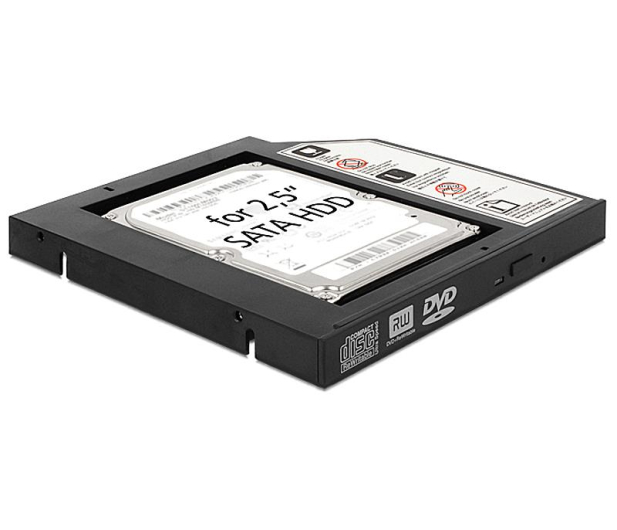 Delock Adapter 5.25" do dysku 2.5" (slot DVD 12.7mm) - 211497 - zdjęcie 2